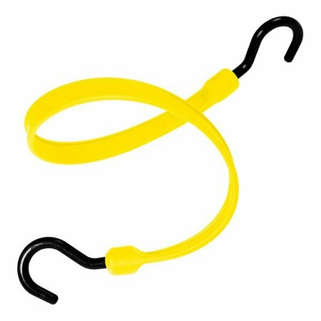 THE BETTER BUNGEE 24'' Yellow Polyurethane Strap with Overmolded Nylon Hook Ends BBS24NY 387BBS24NY